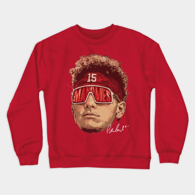 Patrick Mahomes Kansas City Sunglasses Crewneck Sweatshirt by danlintonpro